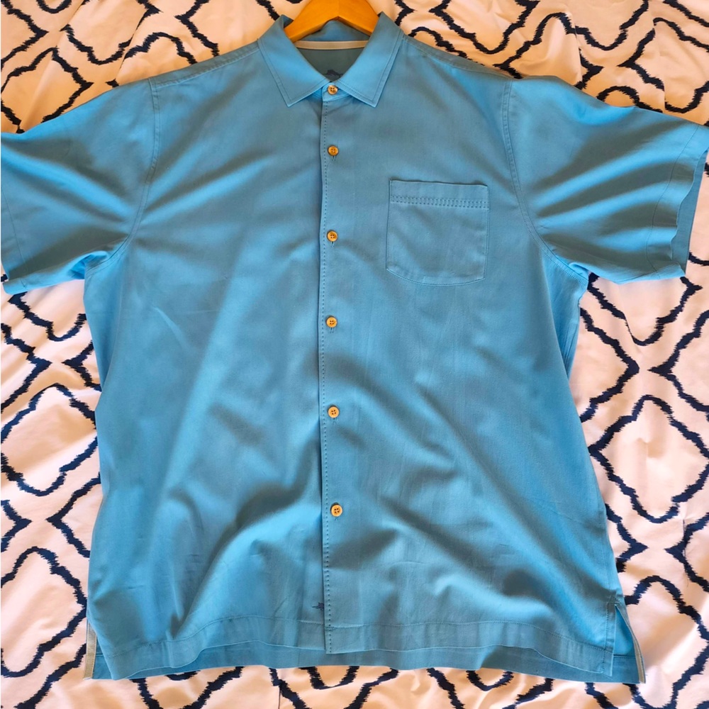 Tommy Bahama Short Sleeve Button Down Shirt Men’s Size XL